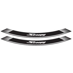 Rim strip PUIG SCOOPY 5559P silver set of 8 rim strips