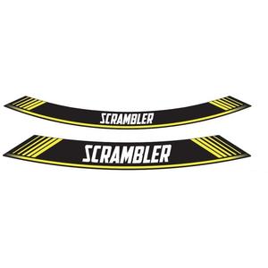 Rim strip PUIG SCRAMBLER 9134G yellow set of 8 rim strips