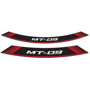 Rim strip PUIG MT-09 9135R red set of 8 rim strips