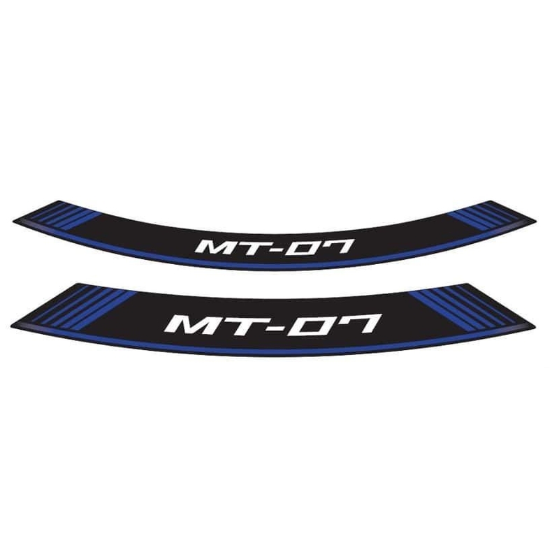 Rim strip PUIG MT-07 blue set of 8 rim strips