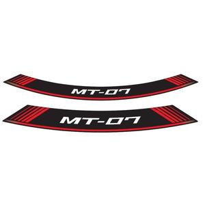 Rim strip PUIG MT-07 9136R red set of 8 rim strips