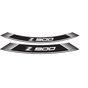Rim strip PUIG Z900 9291B white set of 8 rim strips