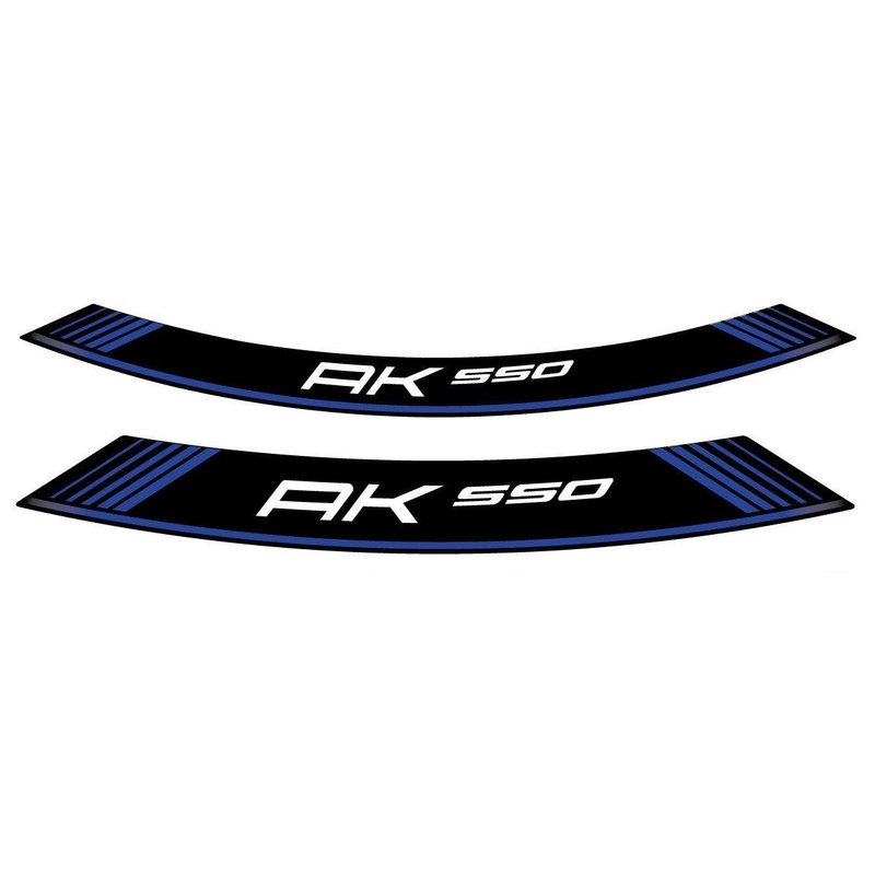 Rim strip PUIG AK550 blue set of 8 rim strips
