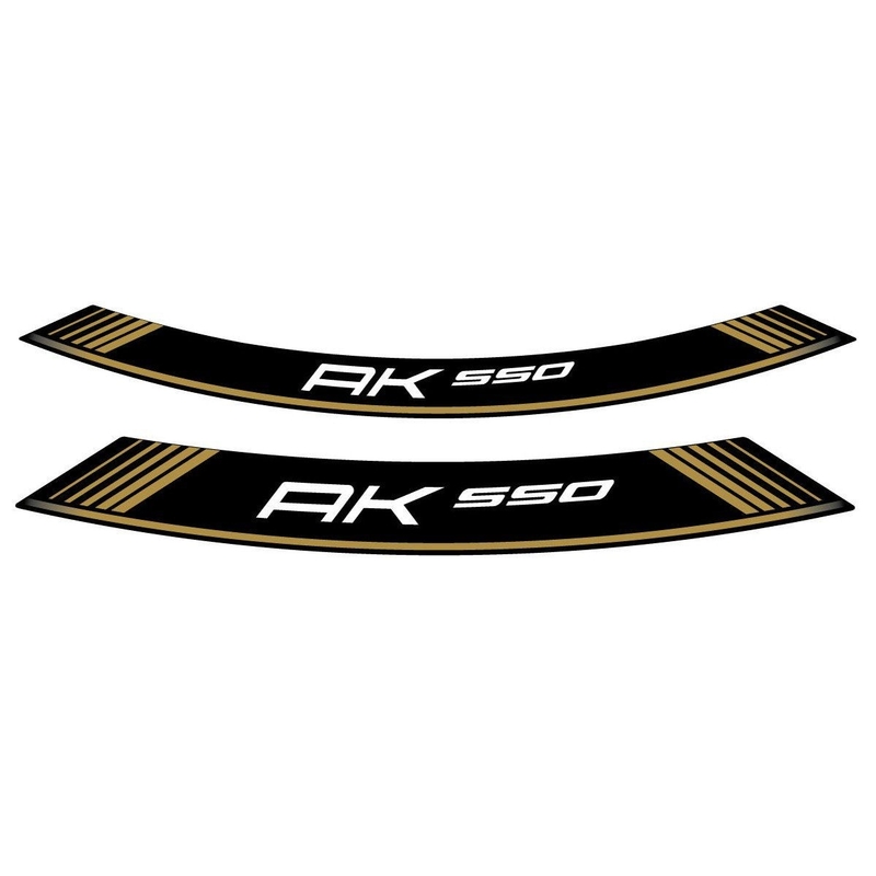 Rim strip PUIG AK550 gold set of 8 rim strips