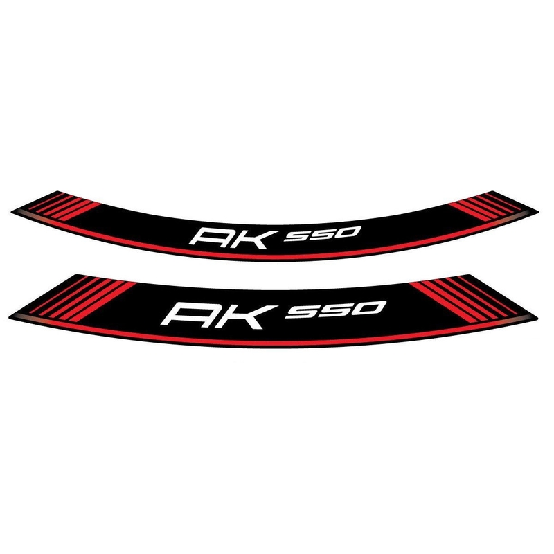 Rim strip PUIG AK550 red set of 8 rim strips