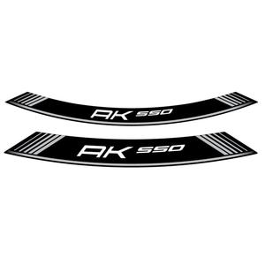 Rim strip PUIG AK550 9630P silver set of 8 rim strips