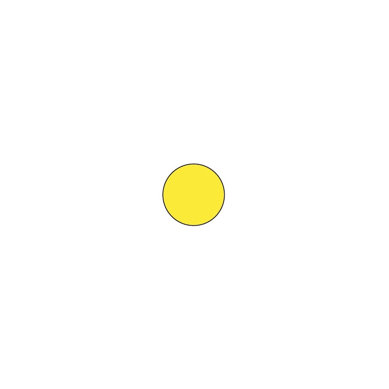 Sticker PUIG NUMBER 5 yellow 115mm (5 units)