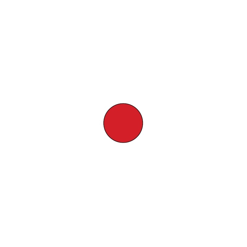 Sticker PUIG NUMBER 6 red 115mm (5 units)