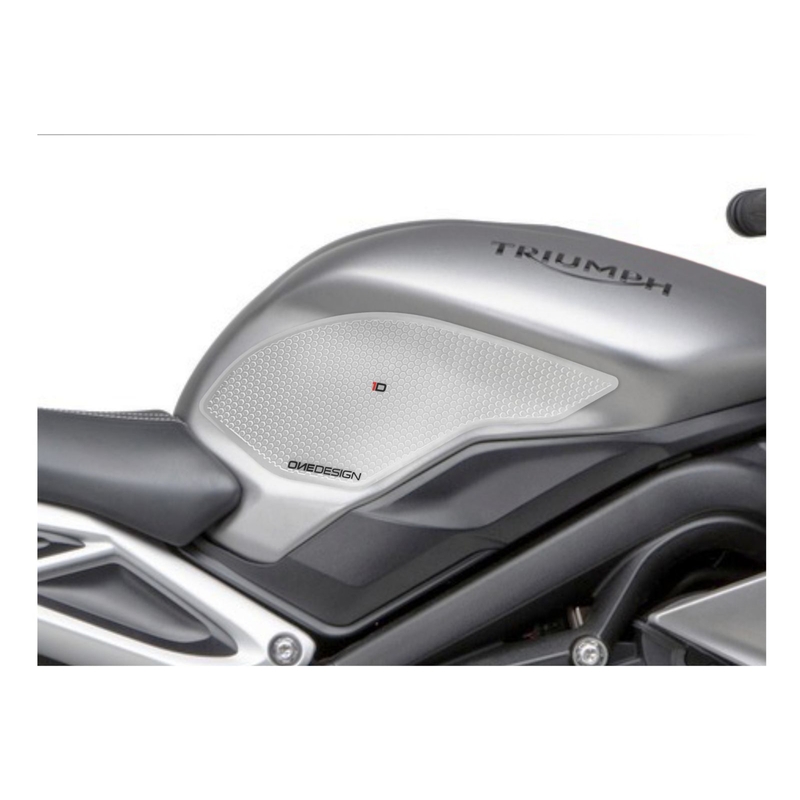 Tank side protectors PUIG ANTI-SLIP clear