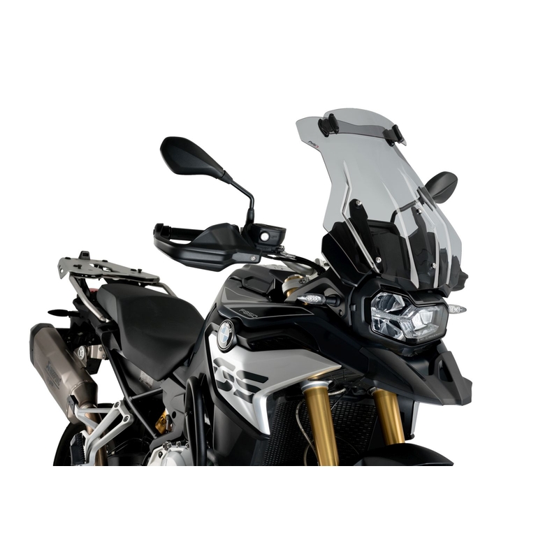Windscreen PUIG TOURING PLUS WITH VISOR smoke