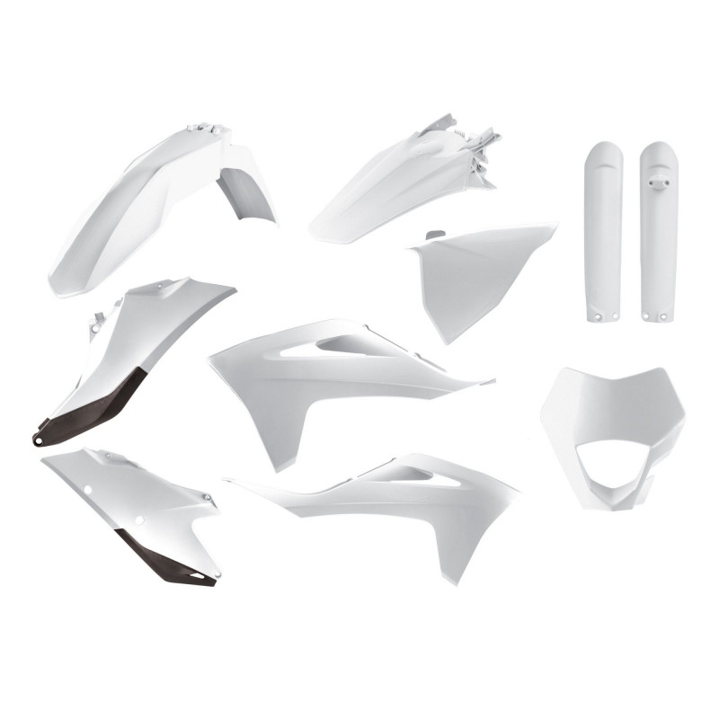 Plastic body kit POLISPORT enduro White
