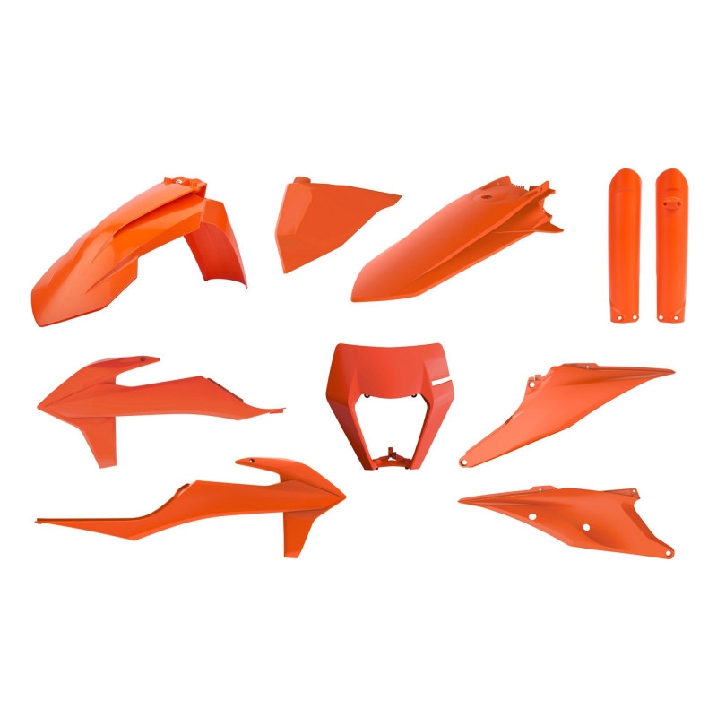 Plastic body kit POLISPORT enduro Orange