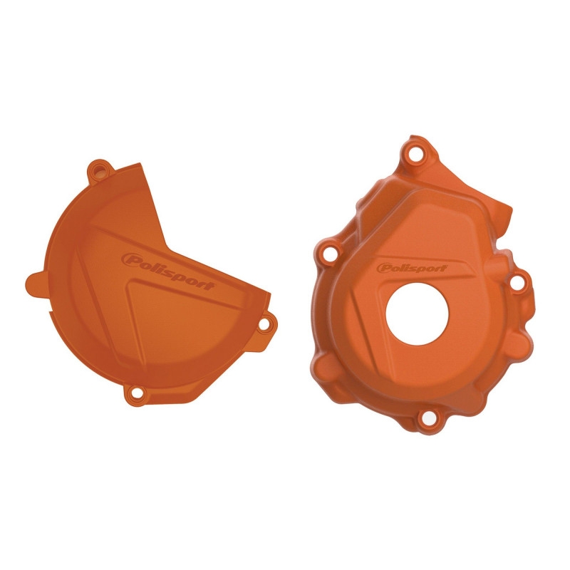 Clutch and ignition cover protector kit POLISPORT Orange wyprzedaż