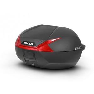 Top case SHAD SH47 D0B47206 black/red