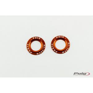 Rings for axle sliders PUIG PHB19 20271T aluminium orange