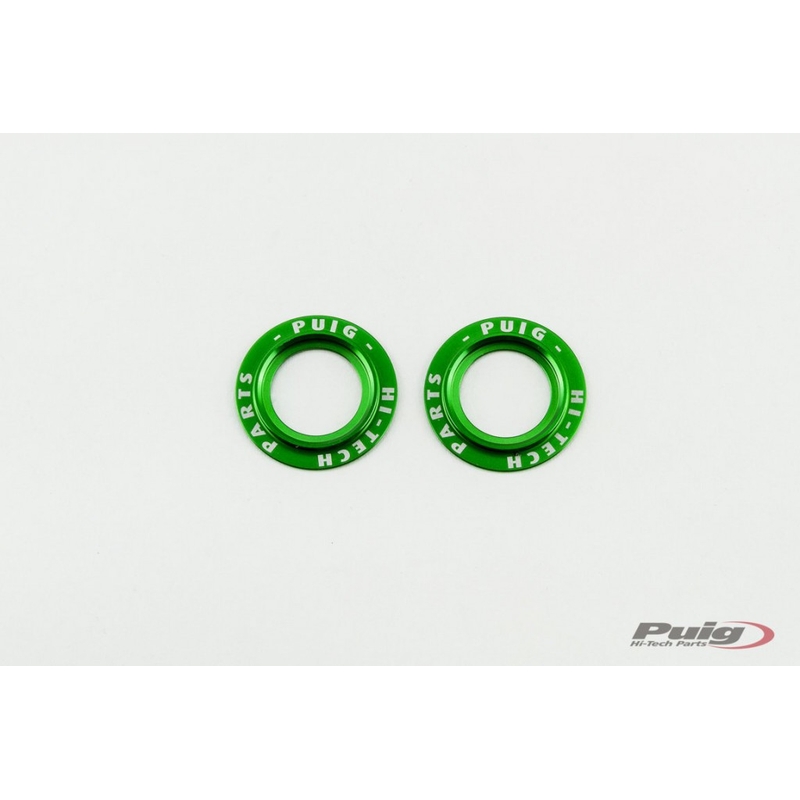 Rings for axle sliders PUIG PHB19 aluminium green