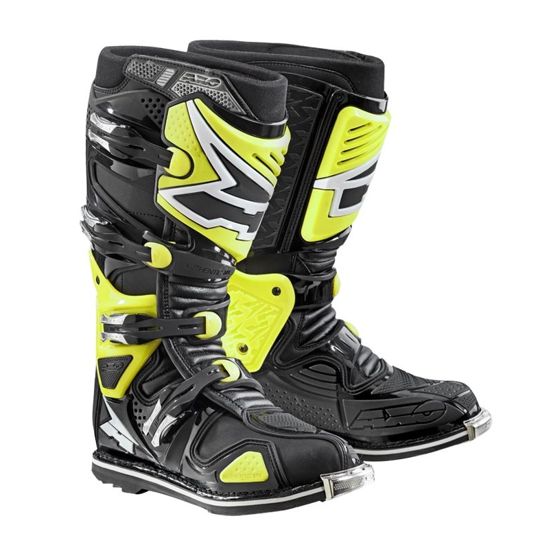 Buty motokrosowe AXO A2 czarno-fluo żółte wyprzedaż