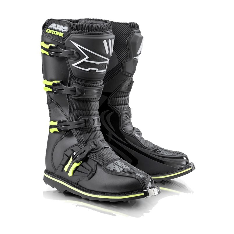 Buty motocyklowe AXO Drone Enduro czarno-fluo żółte wyprzedaż