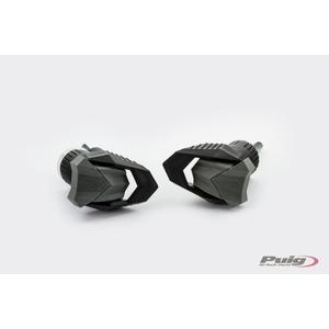 Frame sliders PUIG R19 20468N black with grey rubber