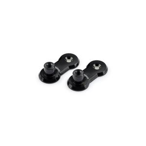 Adjustable footpegs relocation adaptors kit PUIG 3839N 40mm black