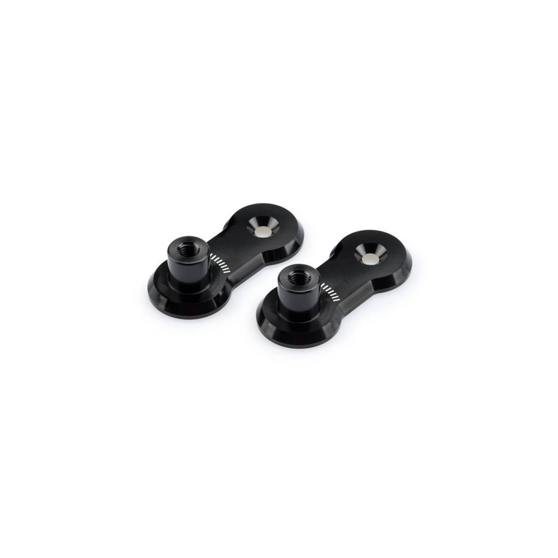 Adjustable footpegs relocation adaptors kit PUIG 40mm black