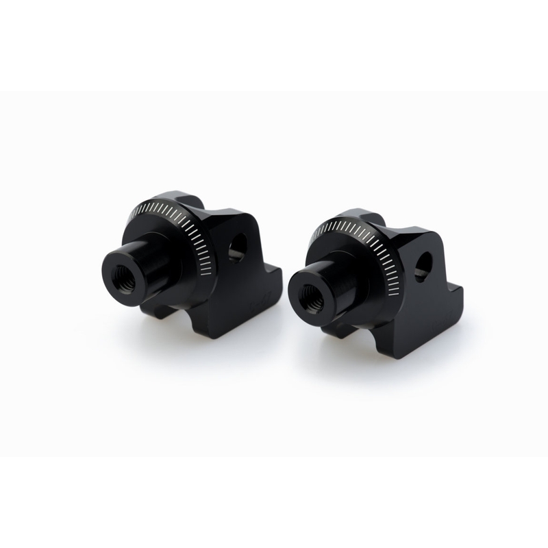 Footpeg adapters PUIG black for TRIUMPH Tiger 900 2020-2025