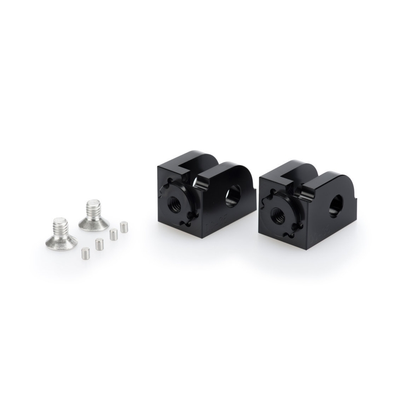 Footpeg adapters PUIG adjustable black