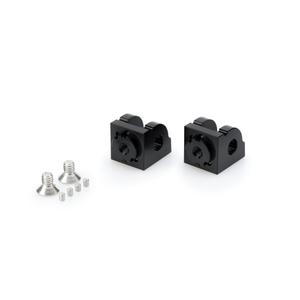Footpeg adapters PUIG 20317N adjustable black