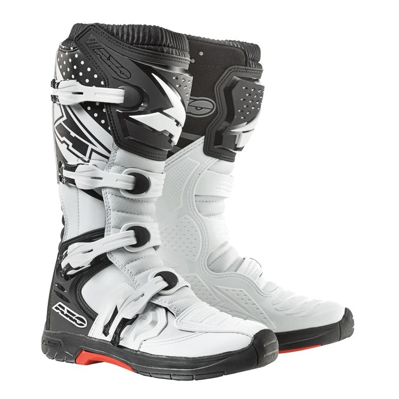 Buty motokrosowe AXO MX One biało-czarne wyprzedaż