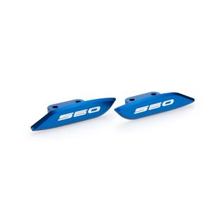 Rear-view base covers PUIG 3875A blue
