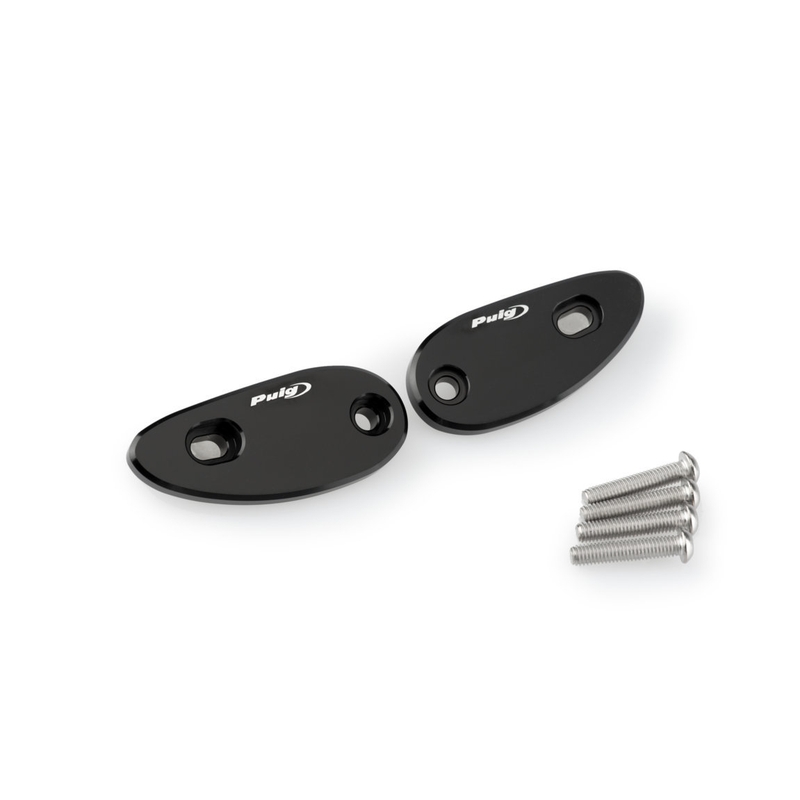 Mirrors caps PUIG black for HONDA CBR 1000 RR Fireblade 2017-2020, HONDA CBR 1000 RR-R Fireblade 2020-2024