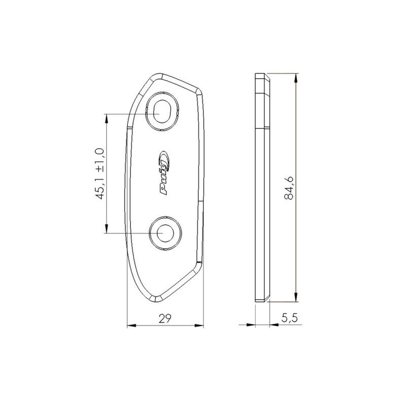 Mirrors caps PUIG black