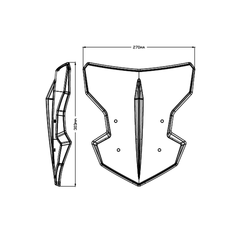 Windshield PUIG NEW GEN. SPORT smoke