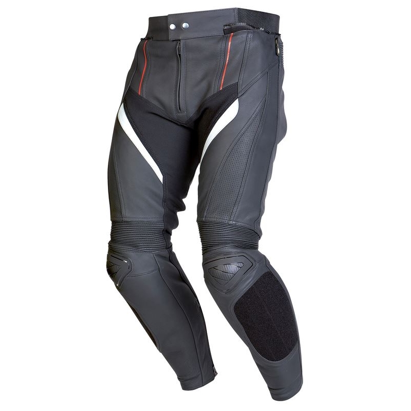 Skórzane spodnie motocyklowe Ozone Grip czarne