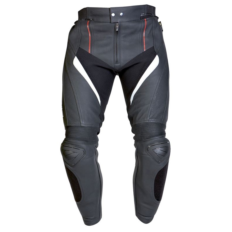 Skórzane spodnie motocyklowe Ozone Grip czarne