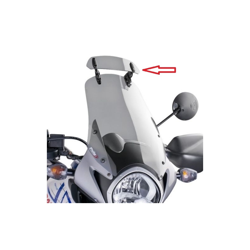 Multiadjustable visor PUIG fixed by screws smoke