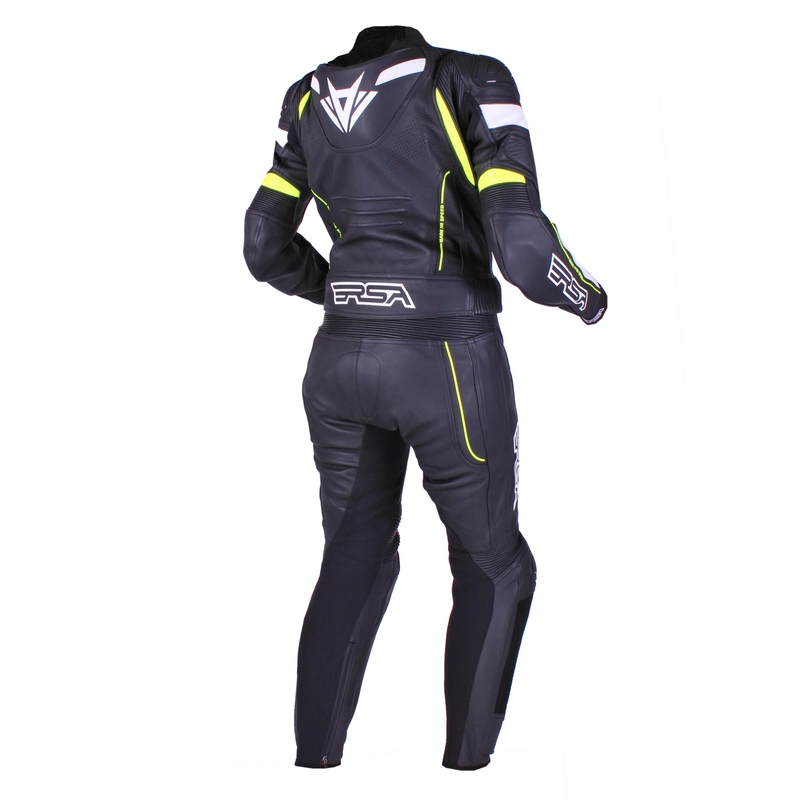 Damski kombinezon motocyklowy RSA Speedway czarno-biało-fluo żółty wyprzedaż