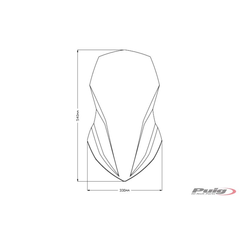 Windscreen PUIG TOURING smoke