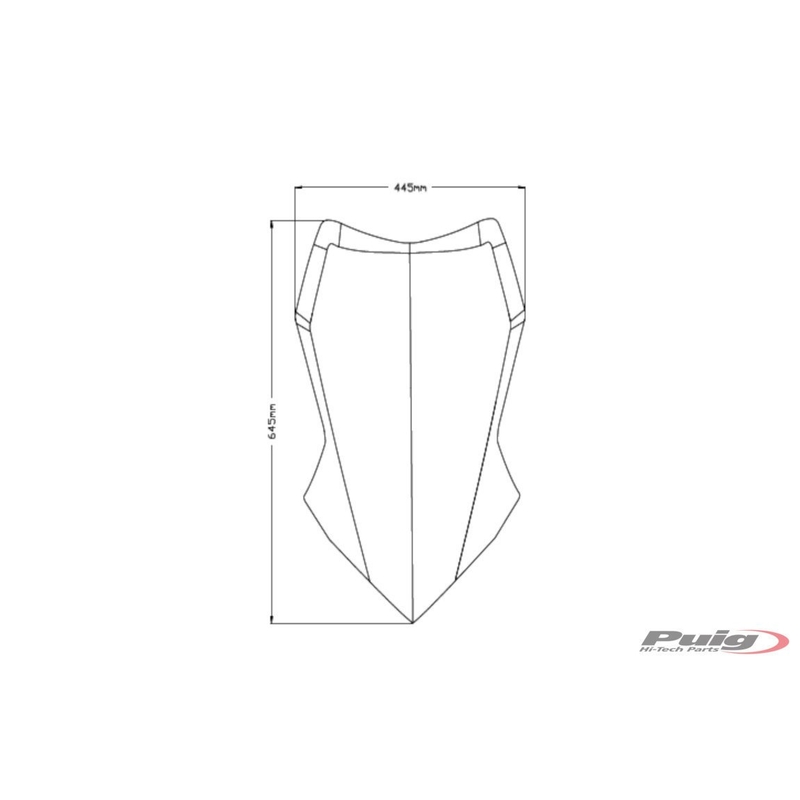 Windscreen PUIG TOURING smoke