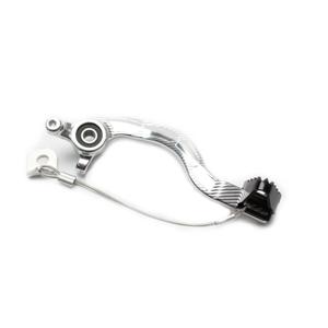 Brake pedal MOTION STUFF 83P-0831002 silver body, black steel fixed tip Steel Fixed Tip