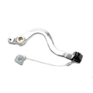Brake pedal MOTION STUFF 83P-0861002 silver body, black steel fixed tip Steel Fixed Tip