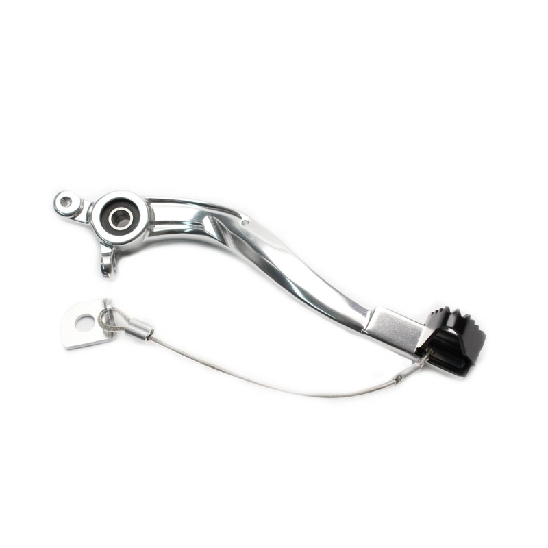 Brake pedal MOTION STUFF silver body, black steel fixed tip Steel Fixed Tip