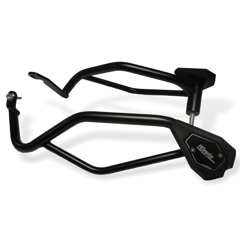 Engine guards RDMOTO matt black with slider SL01