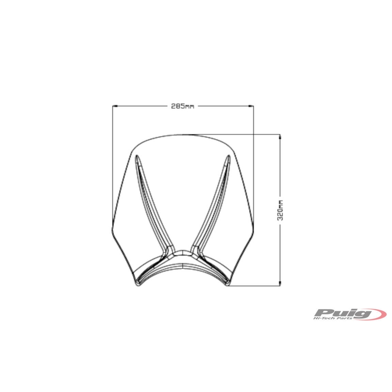 Windshield PUIG MITO black