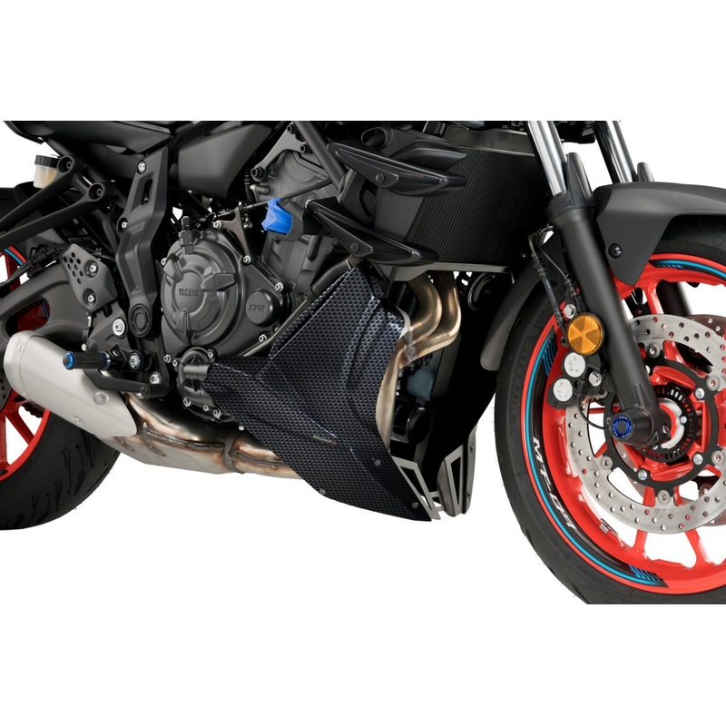 Engine spoiler PUIG carbon look for YAMAHA MT-07 700 2021-2024
