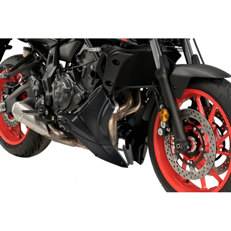 Engine spoiler PUIG carbon look for YAMAHA MT-07 700 2021-2024