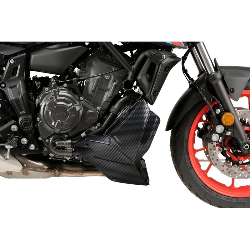Engine spoiler PUIG carbon look for YAMAHA MT-07 700 2021-2024