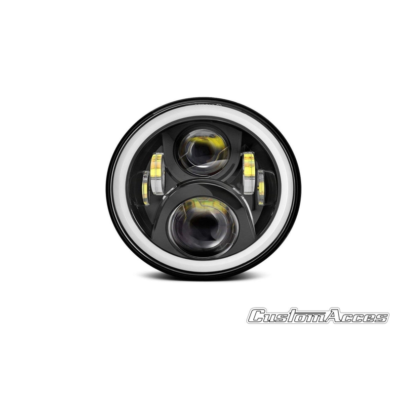 Headlight CUSTOMACCES EVOLUTION black wyprzedaż