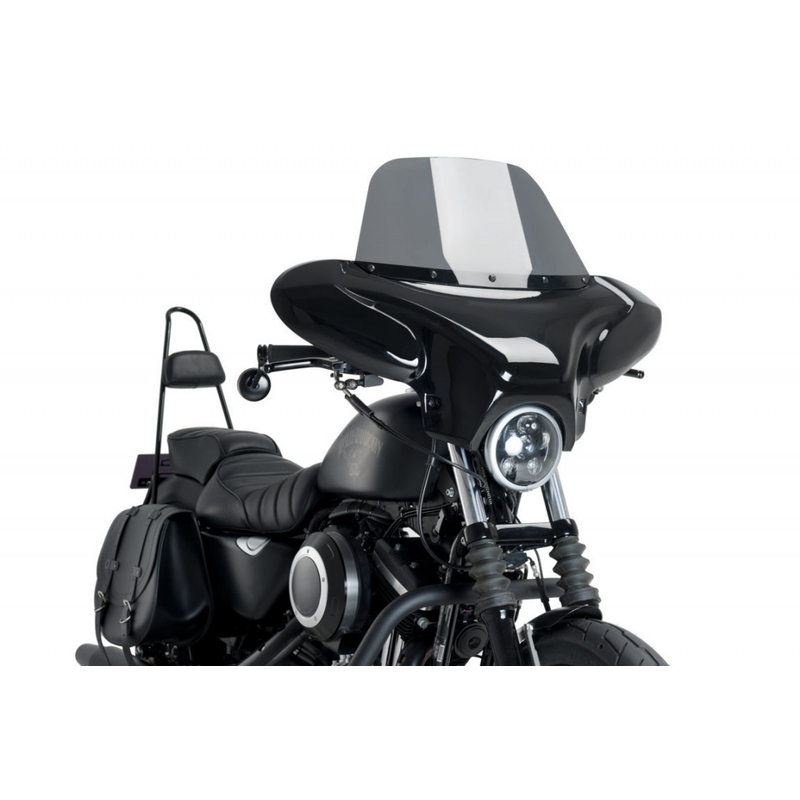 Windshield CUSTOMACCES BATWING smoke for HARLEY DAVIDSON XL 883 Sportster 2009-2019, HARLEY DAVIDSON XL 883 N Sportster Iron 2009-2020