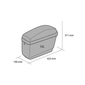 Rigid saddlebag CUSTOMACCES EASY AR0006N black right